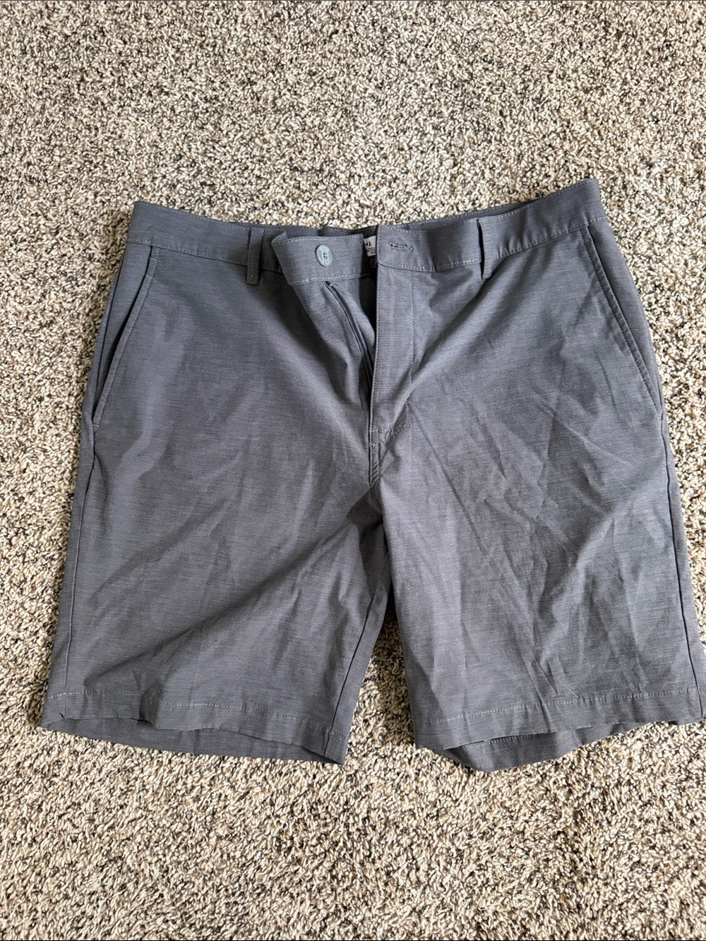 Men's Gray Thin Stripe Grand Slam Golf Short